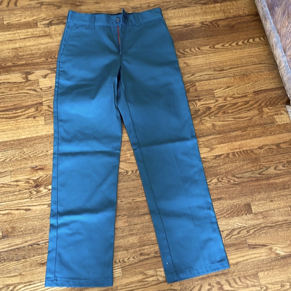Dickies skateboarding pants, green blue color